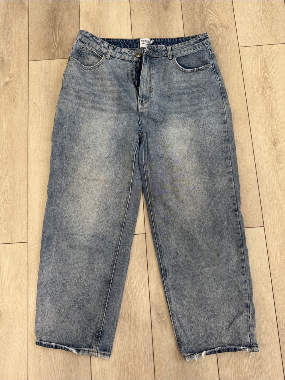 Princess Polly Women's Light Blue Boyfriend Jeans